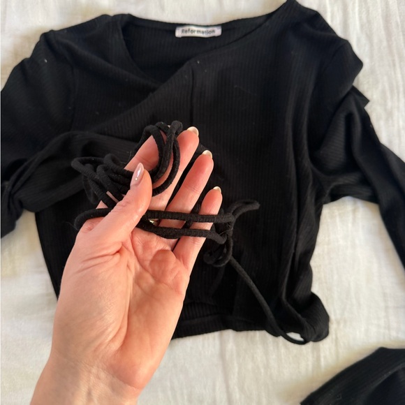 Reformation Pauline Wrap Top - Size Small - Picture 7 of 7